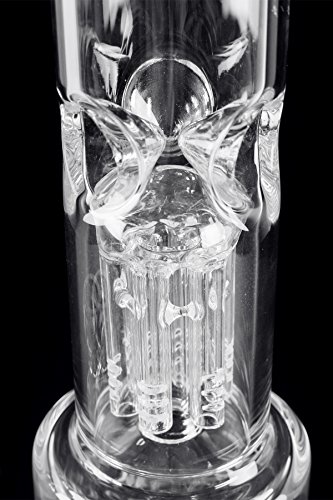 Weedstar Armageddon WS-Line Glasbong Wasserpfeife (NS 19) mit Honeycomb, Drum-Perkolator und 6-Arm Schlitzlochdiffusor - 2