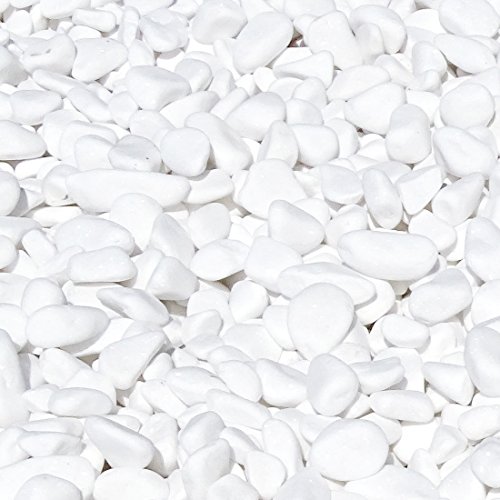Marmorkies SNOW rein weiß schneeweißer Garten Kies Warenprobe (15/28 mm 950g) - 4