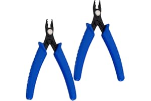 ZHONGLEFA 2 Pcs Jewellery Tools Crimper Pliers Jewellery Beading Plier Tool Jewelery Making Jewelry Pliers Tool Set for Jewelry Bead Repairing Making Supplies and Hair Clip for Hair Extensions