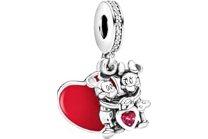 MGIUL Charms Plata de ley 925 Dibujos animados Animales Amor Pendant Para Pulseras Collares Colgantes Abalorios Joyas Regalo Para Mujer
