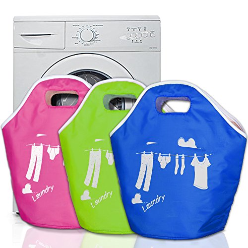 3x Wäschesack Wäschesammler Wäschebeutel Wäschesortierer Wäschesammler Wäschekorb Wäschebox