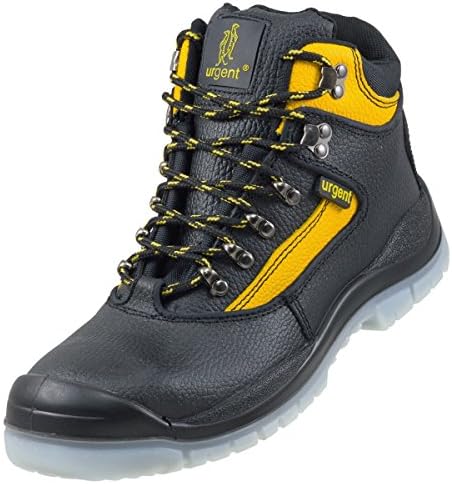 Leightweight Leather Men 's Boot Safety Work Boot with Steel Toe Cap Urgent 102 S1 TPU (8 UK)