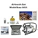 Produktbild Komplett Airbrush Set Modellbau 9005 Ultra Two in One + Sparmax AC-500 Kompressor