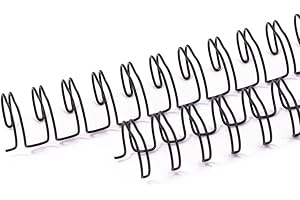 Craftelier - Lot de 2 Classeurs à Double Anneaux pour Albums, Carnets, Agendas ou Calendriers | Idéal pour le Scrapbooking et les Projets Artisanaux | Ø 1,58 cm (5/8") - Couleur Noir