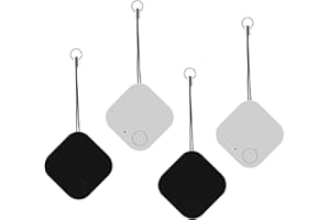 WDKXCN Localisateur de Clés, 4 Pièce Key Finder Anti-Perte Tracker Bluetooth avec APP, Multifonctionnel Localisateurs d’objets pour trouver des clés, Téléphones Portables, Portefeuilles, Chien et Chat