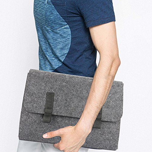 MojiDecor Filz Sleeve Hülle Multifunktions Ultrabook Laptop Tasche integriert Mousepad für Notebook 13-14 Zoll MacBook Air & Macbook Pro 13,3 Zoll, MacBook Pro Retina 13 Zoll - 5