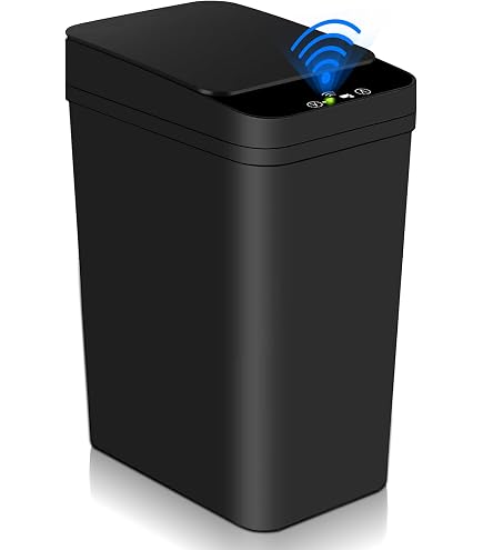 Pattumiera Smart A Sensore In Plastica – Apertura Automatica A Infrarossi, 5 Secondi, Design Nordico, Per Cucina E Bagno