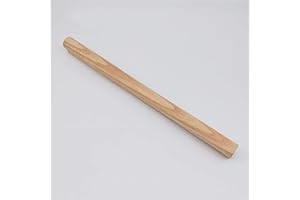 NIANXINN Tiradores para Muebles Madera de Roble,Longitud 100-1200mm Tirador de Barra Madera para Armarios de Cocina,Tire de Manija Perilla para Gabinete Puerta Armario Cajón,con Tornillos(Length 300mm)