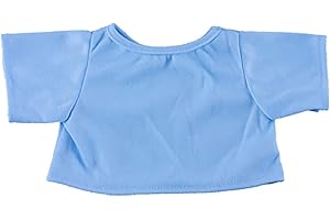 STUFFEMS TOY SHOP BLUE T-SHIRT BY TEDDY MOUNTAIN FITS 8" 20CM BUILD A BEAR FACTORY BEARS AND ANIMALS
