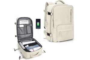 SZLX Mochila Viaje Cabina Avion 40x20x25 Mujer Ryanair Maleta para Cabina de avion Equipaje de Mano 45x36x20 Easyjet Mochila de Senderismo Mochila para Portatil Impermeable hombre con Cargador USB