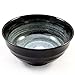 Produktbild Japanische Keramik Sushi & Noodle Suppenschüssel In Blau Und Weiß Wirbel Glasur - 17cm