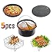 Produktbild 5 Stücke Airfryer Zubehör mit Antihaftbeschichtung für All Heißluft Fritteuse - Gowise Philips Tower Princess Duronic und Cozyna,Anwendbar auf 3.2QT Up Air fryer