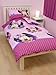Minnie Mouse 'Pretty' Rotary Single Duvet Cover and Pillowcase Set