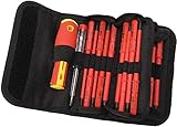Con cuchillas intercambiables Draper 5776 - Estuche de destornilladores aislados intercambiables (18 piezas)
