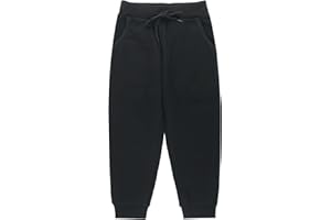 KISLOVE Boys Joggers School Trousers Elasticated Waist Tracksuit Bottom Kids Jog Jogging Sweatpants Activewear Pants for PE Lessons 4-12 Years