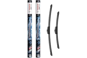 Bosch eAR552S - escobilla limpiaparabrisas Aerotwin - Longitud: 550/400 mm - 1 juego para el parabrisas (frontal), enviado en su empaque: menos residuos, fácil apertura
