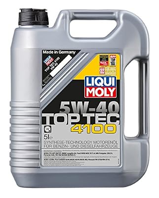 Liqui Moly 3701 Huile Moteur Top Tec 4100, 5 W-40, 5 l