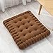 Produktbild Hjbh123 Plüsch Gepolsterte Kissen Kreative Keks Form Kissen Gepolsterte Kissen Nette Büro Tatami Kissen Esszimmerstuhl Kissen Dekoration Matte Bodenmatte (Farbe : Dunkelbraun)