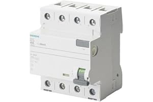 Siemens sentron – przełącznik różnicowy typu F 40A 3 + neutralny 30 mA, 400 V, 4 moduły