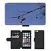 Produktbild Just Cover Hot Stil Handy Karte Slot Hülle/Case/Brieftasche aus PU-Leder/m00139984 Ast Vogelfutter Leafless Old Beeren//Apple iPhone 6 Plus 14 cm