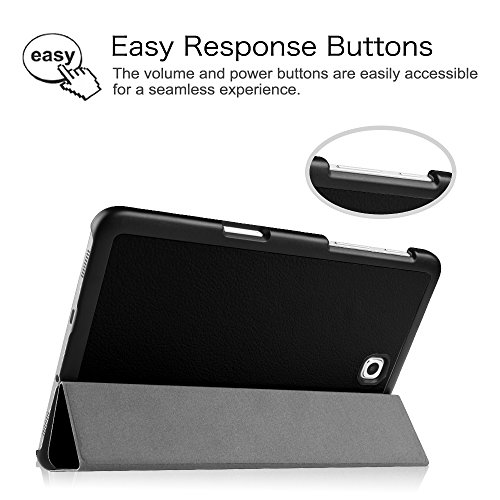 Fintie Samsung Galaxy Tab S2 8.0 Hülle Case – Ultra Schlank Superleicht Ständer Smart Shell Cover Schutzhülle Tasche mit Auto Schlaf / Wach Funktion für Samsung Galaxy Tab S2 8.0 T710 / T715 / T719 (8 Zoll) Tablet-PC, Schwarz - 5