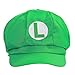 Produktbild ValuePack Mario / Luigi Hüte Hut Rot / Grün Elastische Kappe Hat Cosplay Kostüm Fashion Design für Halloween Party (Grün)