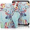 SwooK Magnetic Flip Cover case for Old Kindle Paperwhite 1 2 3 7th Gen Generation Released in 2012 2013 2014 2015 2016 New 300 PPI Versions 6" inch Display Flip Cover Case Shell (Beautiful Painting)