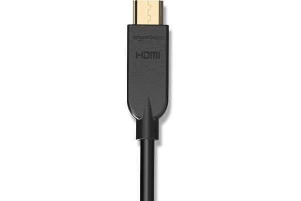 Amazon Basics Flexible Premium HDMI Cable (Black, 4K@60Hz, 18Gbps) Compatible with Laptop, Tablet, Mp3, Gaming Device, Black 3 Feet