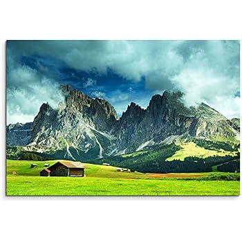 Leinwandbild "Tornado & Wolken" 120x80 Cm – Fertig Gerahmt Auf Keilrahmen, Moderner Wanddeko-Druck