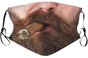 WRITTIAN HERREN Writtian Erwachsene Mundschutz Lustig Waschbar Baumwolle Mund nasenschutz Stoff Mehrweg Atmungsaktiv Tuch Halstuch Bandana Lustige Motive Halstuch Bandana Tuch mundschutz