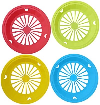 JVA Paper Plate Holders Plastic 24 Pcs Reusable For Parties, Picnics, Camping, Walking, Party Matte Colour (24)