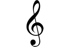 Inkster® Tatouage clé sol | Tatouage temporaire avec certification cosmétique européenne - original | imperméable + végétalien | tatouage révolutionnaire de 2 semaines