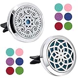 【Diffus Aroma for Car】 Die Hauptfunktion unseres Auto-Lufterfrischer-Sets besteht darin, die Luft im Auto frisch zu halten und das Öl besser zu verflüchtigen. Sie benötigen nur ein paar Tropfen ätherische Öle und helfen Ihnen, Stress abzubauen.