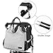 Produktbild Besrey Mutter Wickeltaschen Babytasche Wickeltasche Handtasche Windelbeutel mit 2 Kinderwagen-haken und warmer Tasche, Babytasche Große Kapazität - grau