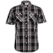 Produktbild Lee Cooper Herren Hemd Kariert Kurzarm Schwarz/Weiß/Rot S