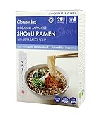 Clearspring Clearspring Fideos Ramen Shoyu Japoneses Orgánicos Con 170g Sopa De Salsa De Soja (Paquete de 6)