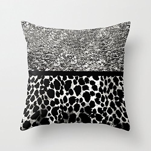 Sexy Leopard Prints Square Pillow Covers Decorative 18 x 18 Cushion Covers for Couch