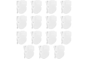 Tinoaly 15pcs Cubicle Clips, Plastic Cubicle Clips for Fabric Walls Fabric Panel Wall Hooks for Hanging Photos Notes Memos Documents (White)