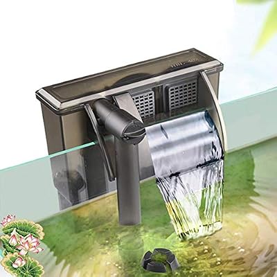 JLCN Aquarium Cascade Filtre Suspendu Type Pompe - Charbon Actif Suspendu Submersible Filtre de réservoir de Poissons Externe fixé au Mur Pompe de réservoir de Tortue for Aquarium (Color : HBL-701)