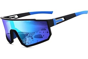SENGBIRCH Fahrradbrille Polarisierte Sonnenbrille,Fahrradbrille mit UV-Schutz UV400 für Damen und Herren,Ultraleichter TR90-Rahmen für Reiten, Angeln und Golf