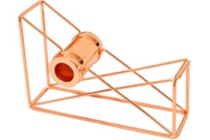 Anller Dispenser per nastro da tavolo, in metallo metallico, adatto per nucleo da 2,5 cm, oro rosa