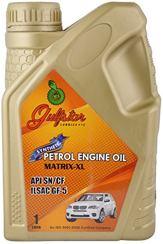 Gulfstar Matrix XL 5W-40 API SN Synthetic Petrol Engine Oil for Modern Cars (1 L) RS.391 (35.00% Off) - Amazon