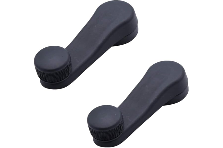 TAKPART 2 x Window Winder 1H0837581D Window Regulator Handle Compatible with VW Golf MK3 MK4 Vento Bora Polo 6N1 Caddy