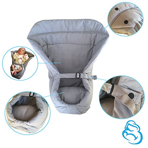Neugeborenen-Einsatz Neugeborene (3.2 – 5.5 kg) | Gültig für Babytrage Mipies | Verbessert die Position des Babys | 100% Garantie, versandkostenfreie Lieferung - 3