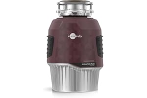 InSinkErator Evolution Plus 1000 EC Food Waste Disposal Unit with Air Switch - Continuous Feed Waste Disposal Unit for Sink Use - Kitchen Sink Accessories and Gadgets - 31.2 x 20.9 x 20.9 cm