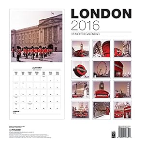 London Bw W 2016 Calendar (Square)