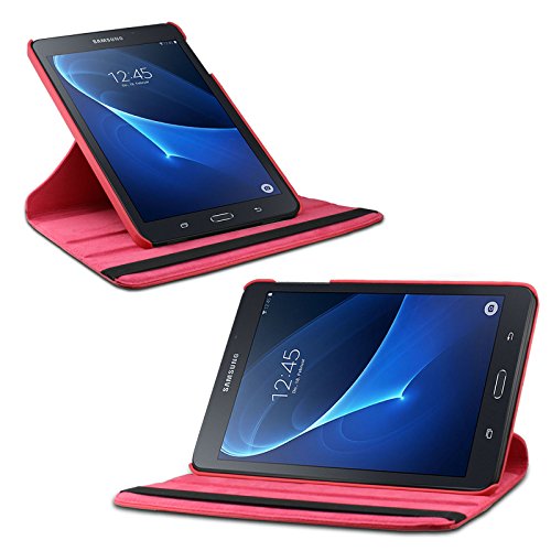 Samsung Galaxy Tab A 10.1 Hülle Case, Infiland PU Ledertasche lederhülle 360° Drehbarer Stand Smart Cover Case Schutzhülle Tasche Etui für Samsung Galaxy Tab A 10.1 Zoll (2016) Tablet-PC(mit Auto Schlaf / Wach Funktion)(Rot) - 4