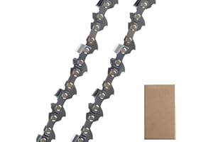 QIAOMIAO 2-Pack 16 inch Chainsaw Chain Compatible with Stihl 018 MS180 MS181 MS200T MS211 MS201T MS231, Low Kickback Chain 3/8" LP 0.50" Gauge 55 Drive Links