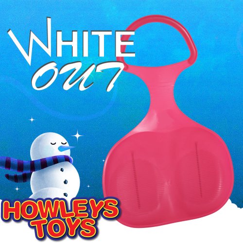 White Out - Pink Plastic Snow Skimmer Bump Sled