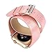 Produktbild Hunpta Lange Lederband Double Tour Armband Uhrenarmband für Apple Uhr 42MM (Rose Gold)
